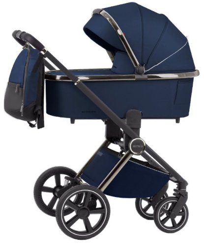 Carrello Коляска 2 в 1 Ultimo CRL-6511 2023 / цвет Arctic Blue (синий), на шасси Black Chrome