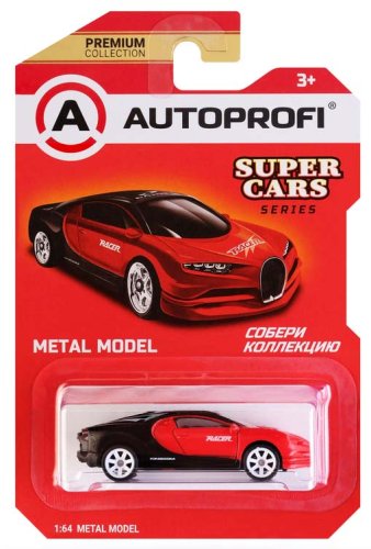 Autoprofi Машинка коллекционная Super Cars / цвет красный-чёрный