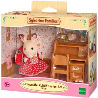 Sylvanian Families Игровой набор "Шоколадный крольчонок за партой"					