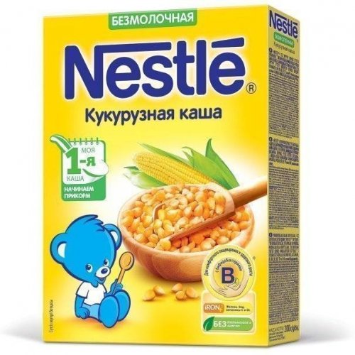 Nestle Каша безмолочная Кукурузная / Бифидобактерии / 200 г